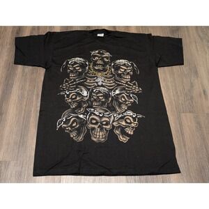 Pro Max Big & Tall Graphic T-Shirt Skull Bandana Heavy Weight 3XL Tall